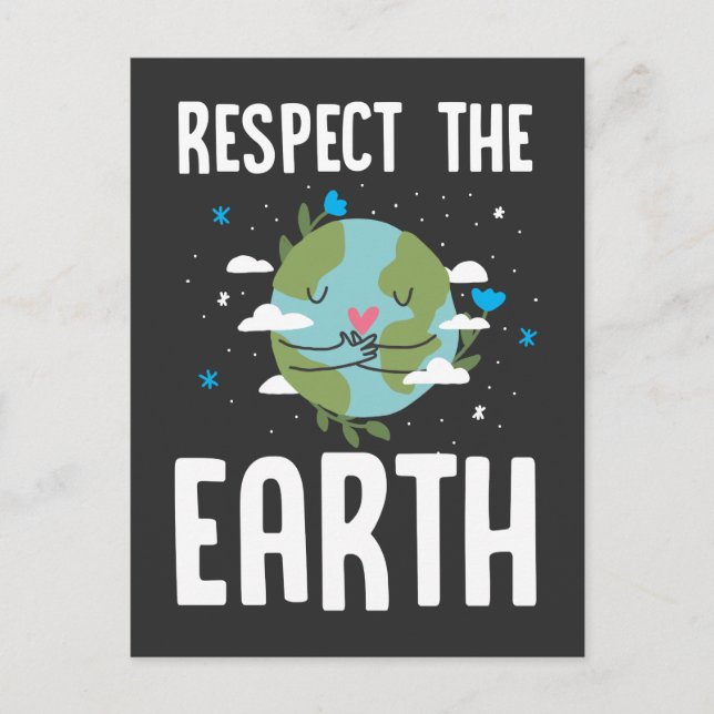 Respect the Earth Day Protection Awareness Postcard (Front)