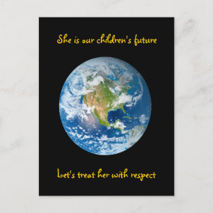 Respect the Earth - Earth Day Postcard