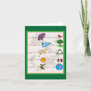 Respect the Earth, Love your Children Note Card