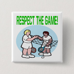 Respect The Game 2 Inch Square Button