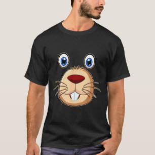 Respect The Groundhog Day Funny Groundhog Face T-Shirt