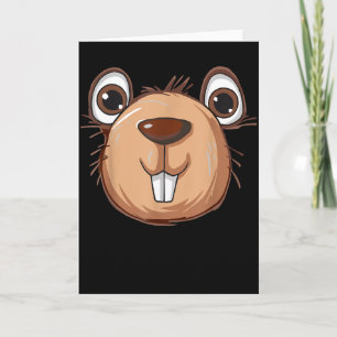 Respect The Groundhog Day Ground Hog Animal Costum Card