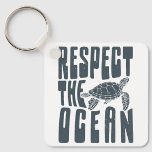Respect the ocean keychain