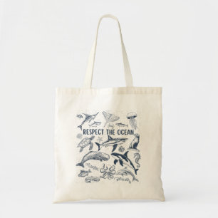 Respect The Ocean Tote Bag