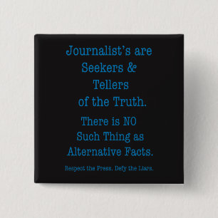 Respect the Press 2 Inch Square Button