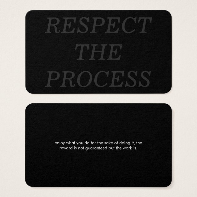 Respect the Process (Front & Back)
