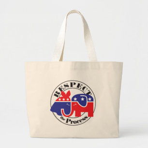 Respect the Process Large Tote Bag