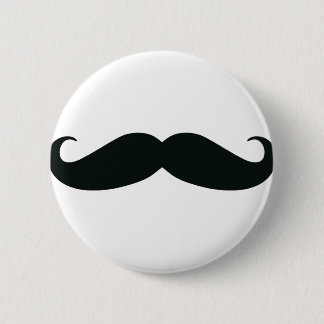 Respect the Stache Moustache 2 Inch Round Button