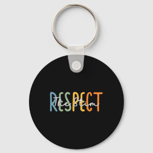 Respect The Stim Special Education Teacher Autism Keychain