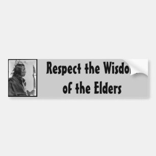 respect wisdom bumper sticker