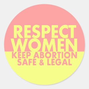 Respect Women pro-choice sticker