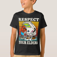 Respect Your Elders Gaming Control 80s Retro Funny