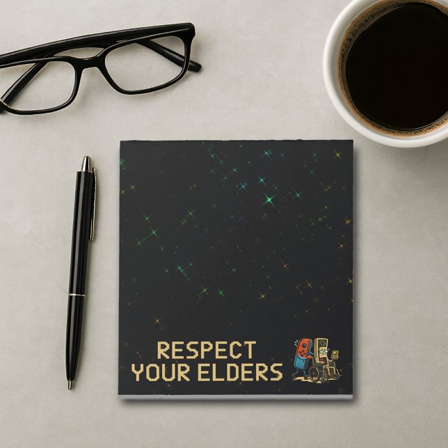 Respect Your Elders Gaming Control Retro Funny Notepad (Creator Uploaded)