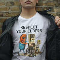 Respect Your Elders Gaming Control Retro Funny
