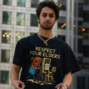 Respect Your Elders Gaming Control Retro Funny T-Shirt