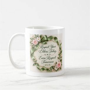 Respect Your Elders Mug   Grandparent Gift Mug