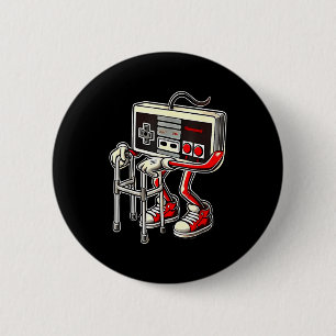 Respect Your Elders Retro Gaming Funny Gamer Contr 2 Inch Round Button