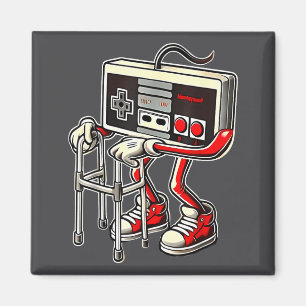 Respect Your Elders Retro Gaming Funny Gamer Contr Magnet
