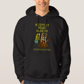 Respect Your Elders Retro Gaming Funny Gamer  Hoodie