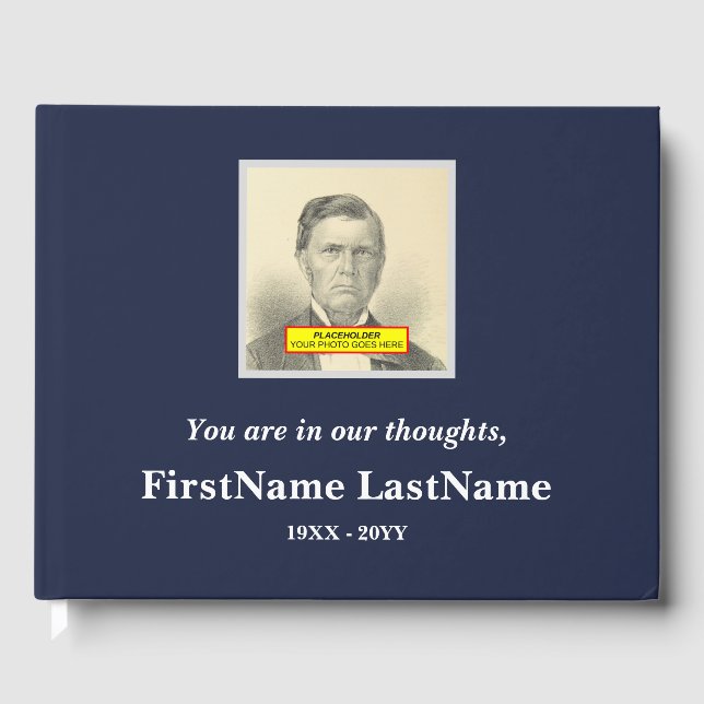 Respectable and Elegant Memorial Guestbook (Front)