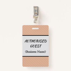 Respectable "AUTHORISED GUEST" Badge