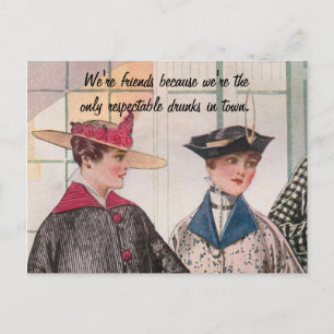 Respectable Drunks Postcard