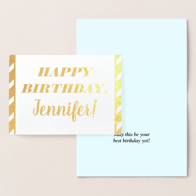 Respectable, Elegant "HAPPY BIRTHDAY" Card (Display)
