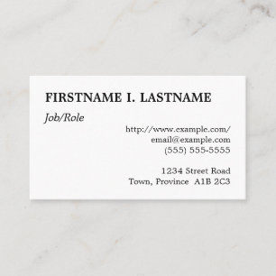 Respectable et Carte de visite professionnel simpl