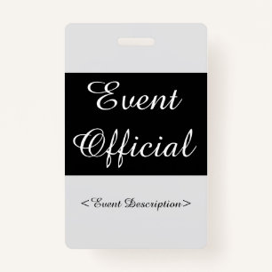 Respectable "Event Official" Badge