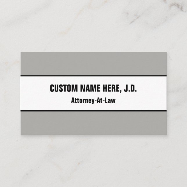 Respectable, Legal Professional Business Card (Front)
