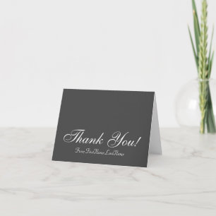 Respectable, Luxurious "Thank You!" Card