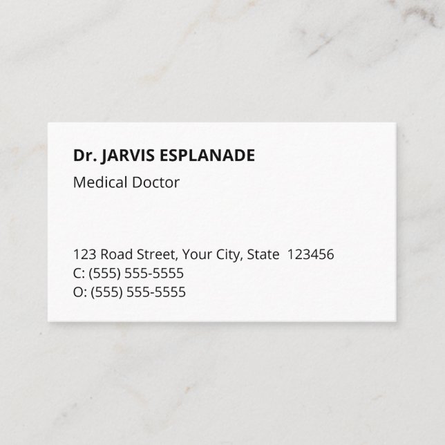 Respectable, Neutral, and Corporate Business Card (Front)