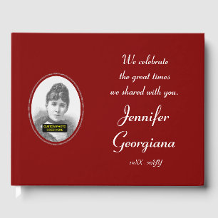 Respectable, Plain Funeral/Memorial Guest Book