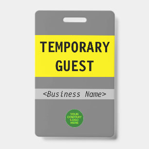 Respectable "TEMPORARY GUEST" Badge