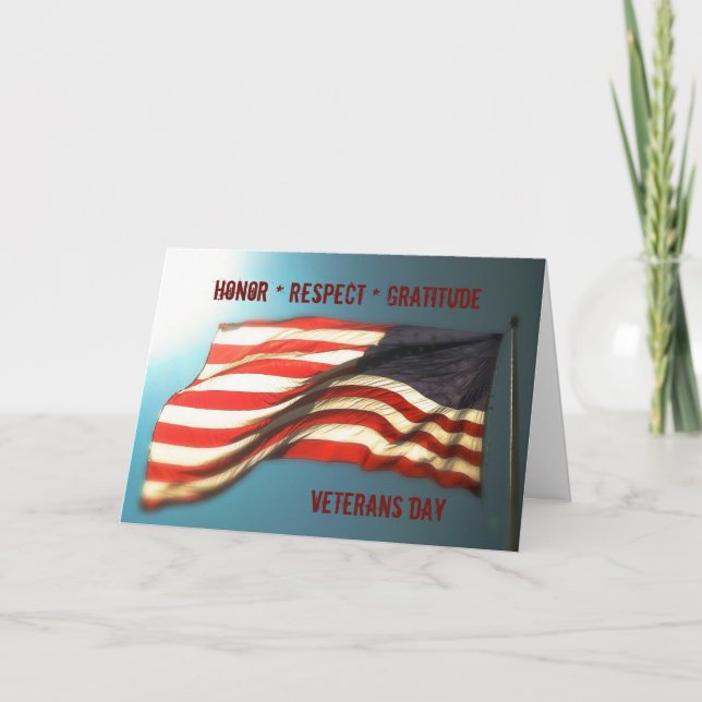 Respecter le respect Gratitude - Carte des anciens (Devant)