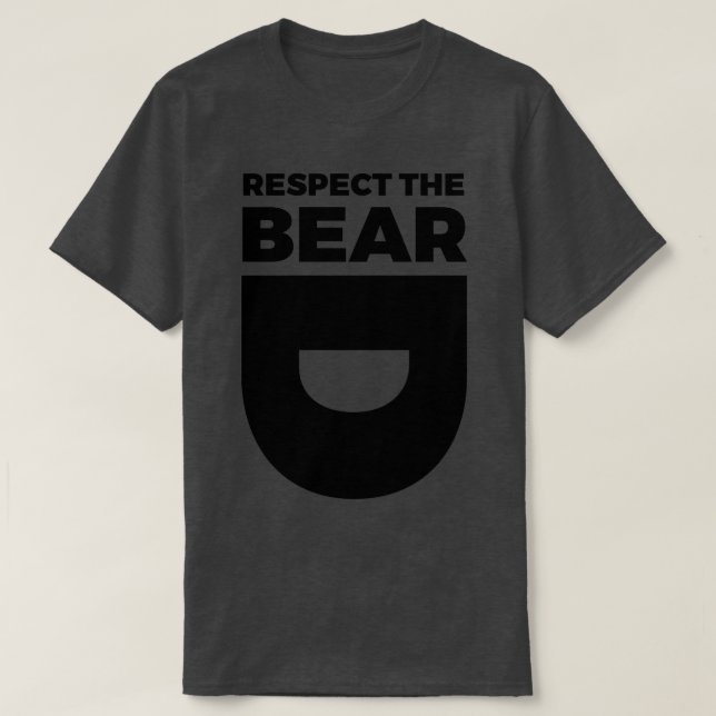 Respectez La Beard Shirt Classic TShirt (Design devant)
