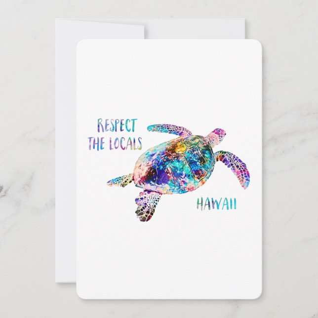 Respectez la carte de prix Locals Sea Turtle Beach (Devant)