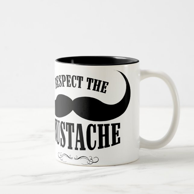 Respectez la tasse de café de la moustache $18,95 (Droit)