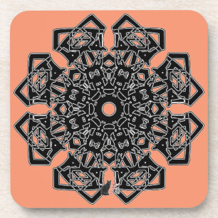 Respectez le Dessous de verre Octa Glyph Dusk