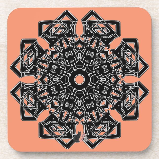 Respectez le Dessous de verre Octa Glyph Dusk (Devant)