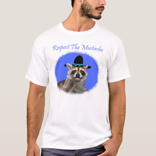 Respectez le T-shirt de mâle de moustache (Devant)