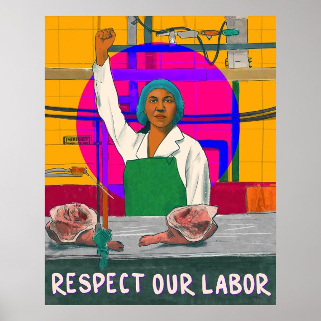 Respectez notre affiche de travail (Devant)