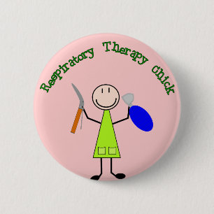 Respiratory Chick 2 Inch Round Button