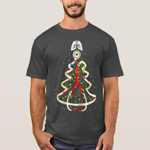 Respiratory Physician Christmas Tree Merry Christm T-Shirt