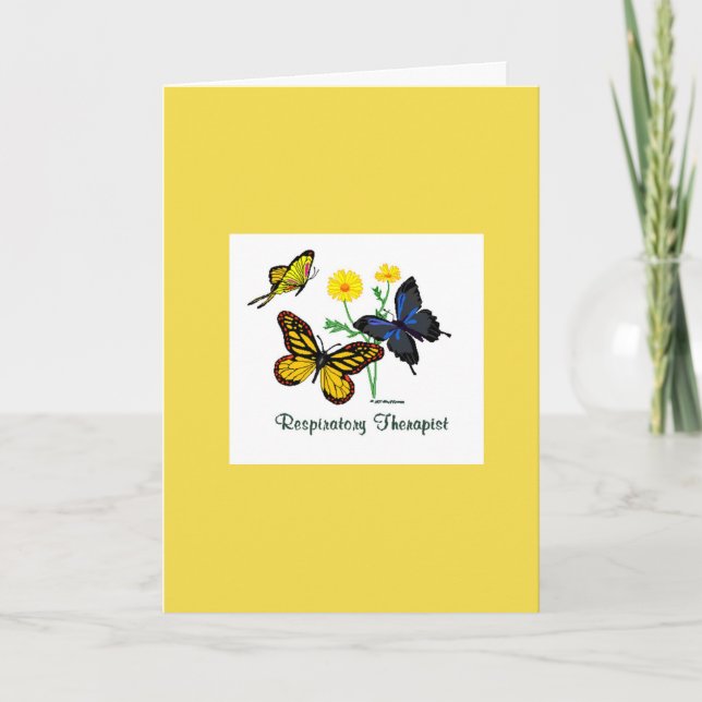 Respiratory Therapist Butterflies Thank You (Front)
