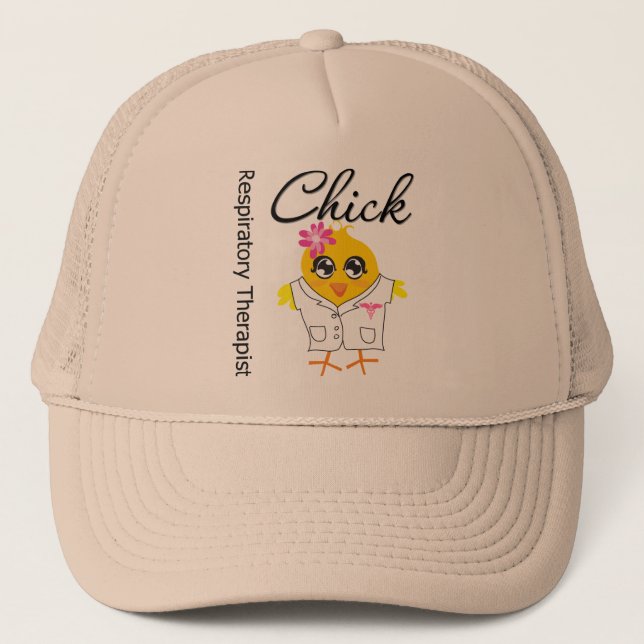 Respiratory Therapist Chick Trucker Hat (Front)