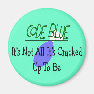 Respiratory Therapist "Code Blue" Designs Magnet