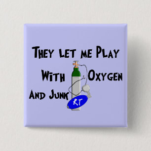 Respiratory Therapist Funny Gifts 2 Inch Square Button