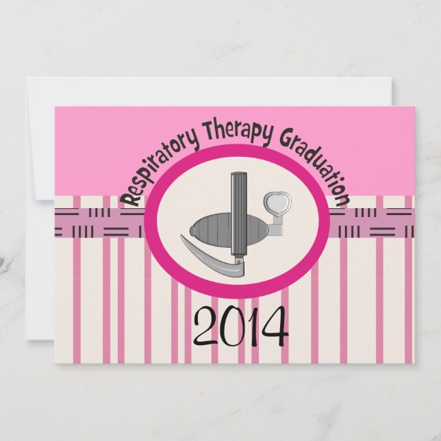 Respiratory Therapist Graduation Invitations 2014 (Front)
