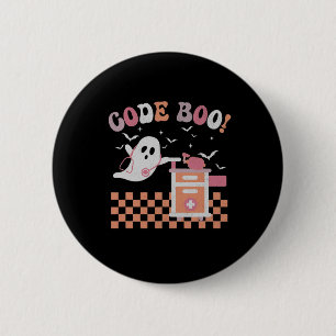 Respiratory Therapist Halloween Code Boo Spooky Re 2 Inch Round Button